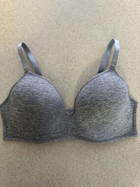 Rene Rofe Bra Size Gray Padded Wireless Adjustable Clasp Back